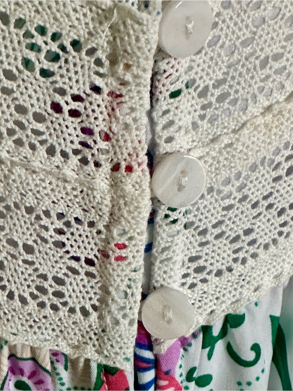 Vacasun Boho Floral Lace-Trim w/Elephants Maxi Dress • Size M • NWT - Picture 10 of 11